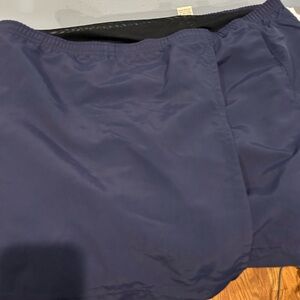 L.L. Bean Dark Blue Polyester Shorts